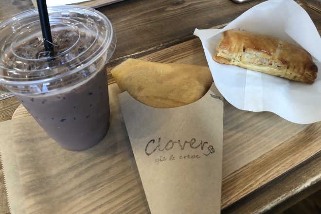 もちもちクレープとサクサクパイで一息♪「パイ&クレープ Clover 北8条店」